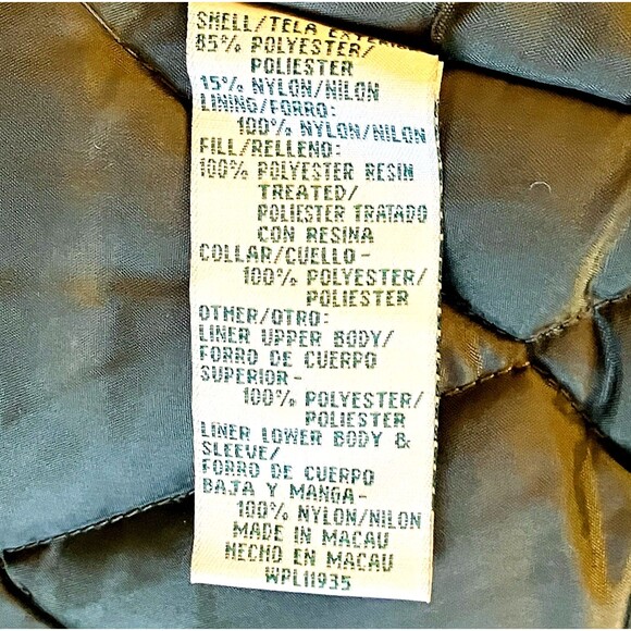 St Johns Bay Vintage Winter Jacket Removable Liner Hood Army Green Quilted M Men - Picture 3 of 16